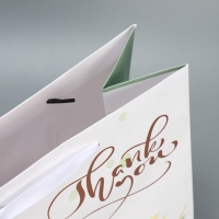 Пакет подарочный ламинированный, упаковка, &laquo;Спасибо&raquo;, 25.4 х 30.5 х 12.7 см