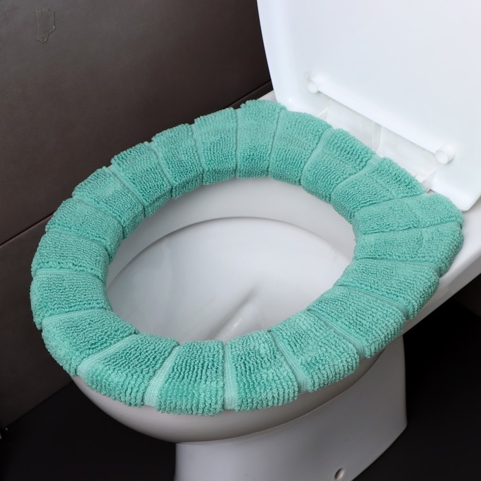 Мягкий чехол накладка на крышку и сиденье унитаза (зеленая) Мягкий чехол накладка на крышку и сиденье унитаза (зеленая)