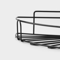 Полка угловая, 30&times;22,5&times;5,5 см, цвет чёрный