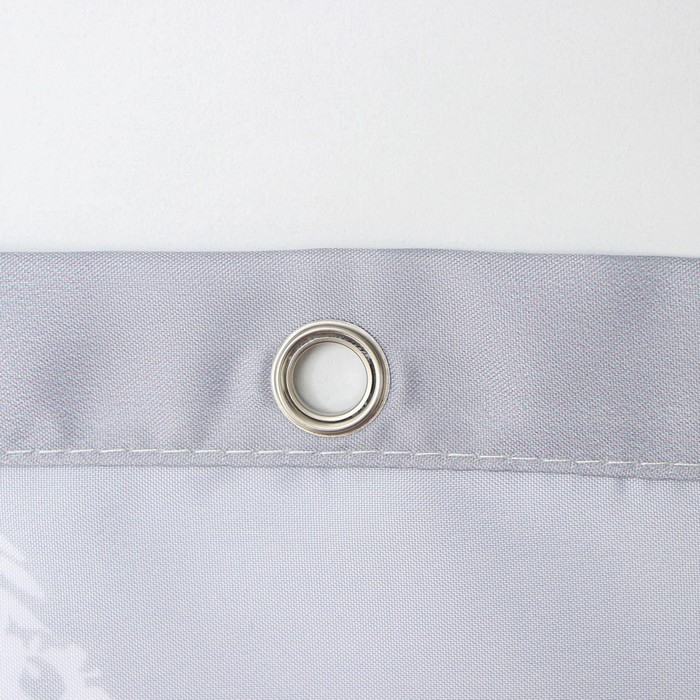 Штора для ванны Доляна &laquo;Сумерки&raquo;, с люверсами, 180&times;180 см, полиэстер