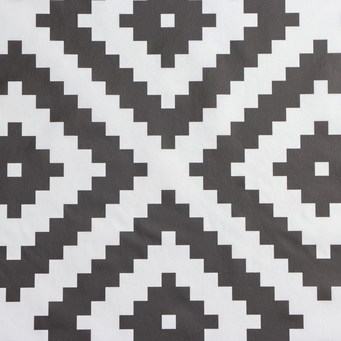 Клеёнка на стол на нетканой основе Доляна &laquo;Геометрия&raquo;, ширина 140 см, рулон 20 м, цвет белый