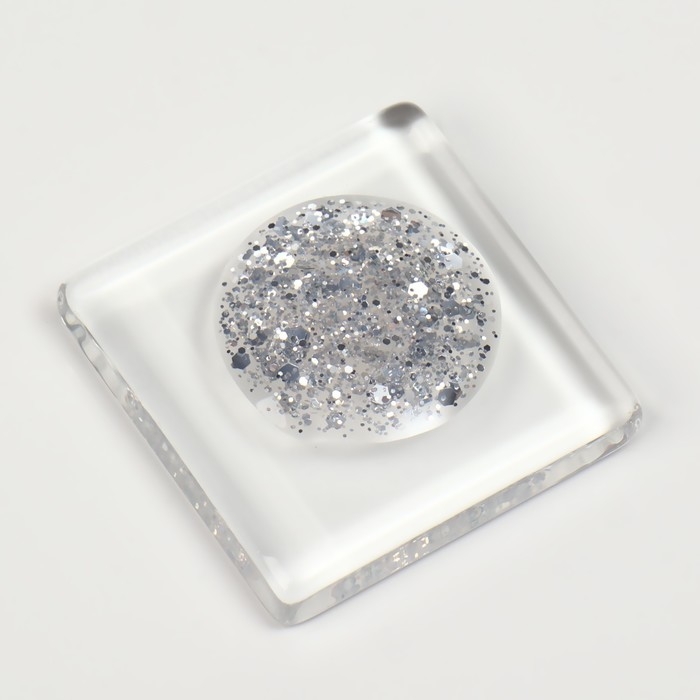 Гель лак для ногтей, «GLITTER FLASH», 3-х фазный, 8мл, LED/UV, цвет прозрачный/серебристый (01) Гель лак для ногтей, «GLITTER FLASH», 3-х фазный, 8мл, LED/UV, цвет прозрачный/серебристый (01)