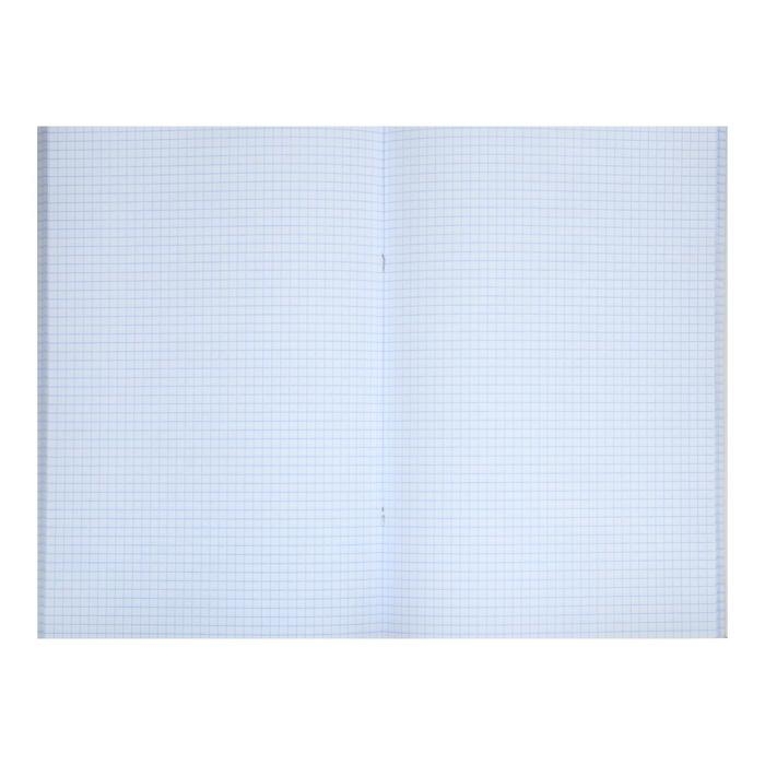 Тетрадь А4, 96 листов в клетку Croco, бумвинил metallic, тиснение, блок офсет, чёрный