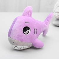 Мягкая игрушка &laquo;Акула&raquo;, цвет фиолетовый, 17,5 см