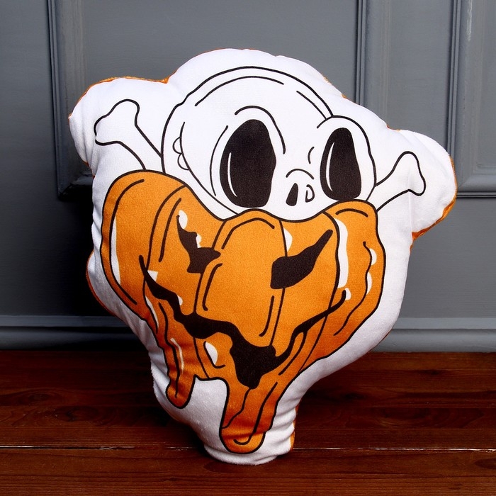 Мягкая игрушка &laquo;Череп&raquo; в тыкве, цвет белый