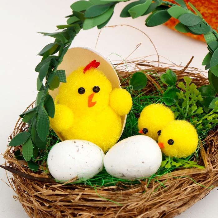 Декор пасхальный &laquo;Цыплята&raquo; 11 &times; 11 &times; 12 см
