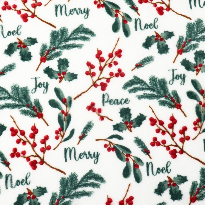 Плед Этель Плед Этель "Ветви" 180*200 см,100% п/э, корал-флис 220 гр/м2