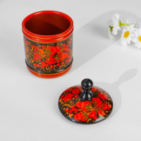 Кадочка, средняя, 9×14 см, хохлома, микс Кадочка, средняя, 9×14 см, хохлома, микс