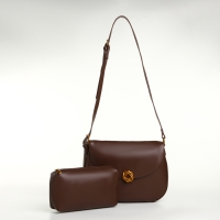 Сумка женская на клапане TEXTURA, средний размер, цвет коричневый Сумка женская на клапане TEXTURA, средний размер, цвет коричневый