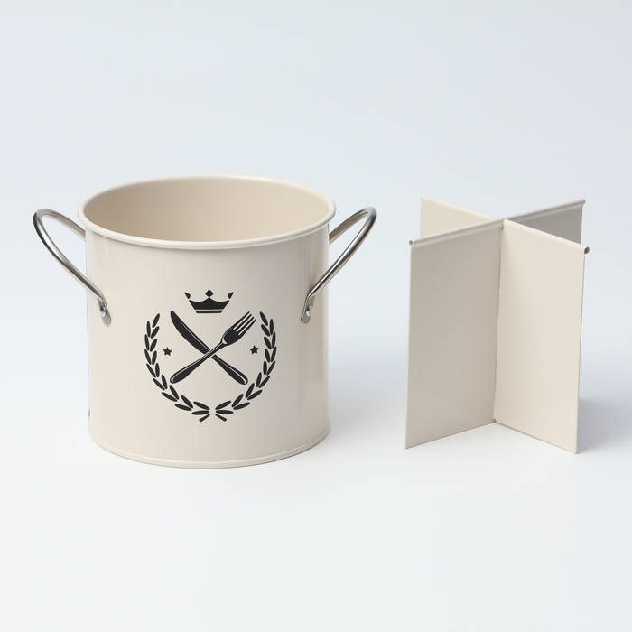 Подставка под столовые приборы Crown, h=13 см, цвет белый Подставка под столовые приборы Crown, h=13 см, цвет белый