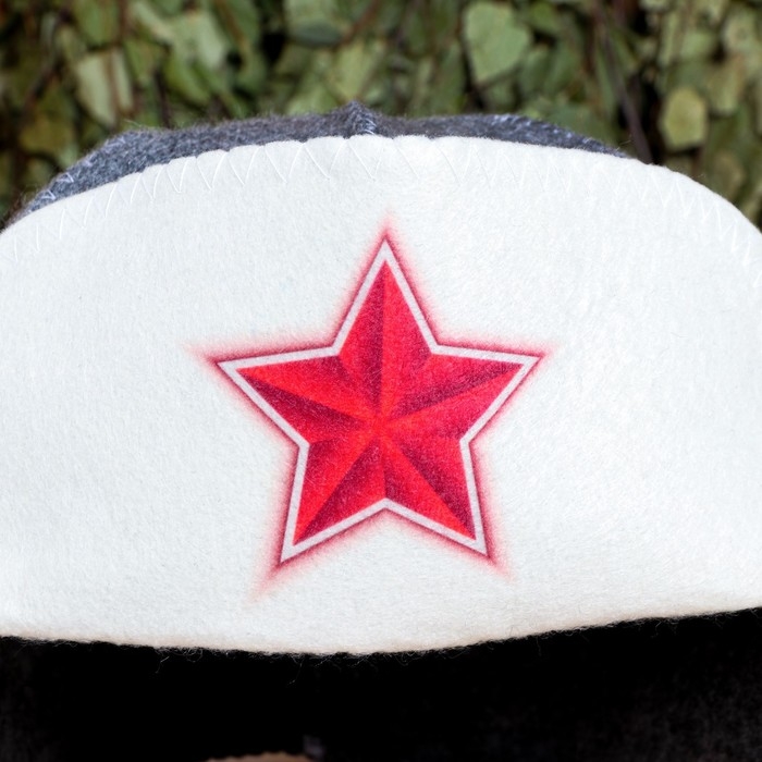 Шапка - ушанка для бани Шапка - ушанка для бани "Звезда"