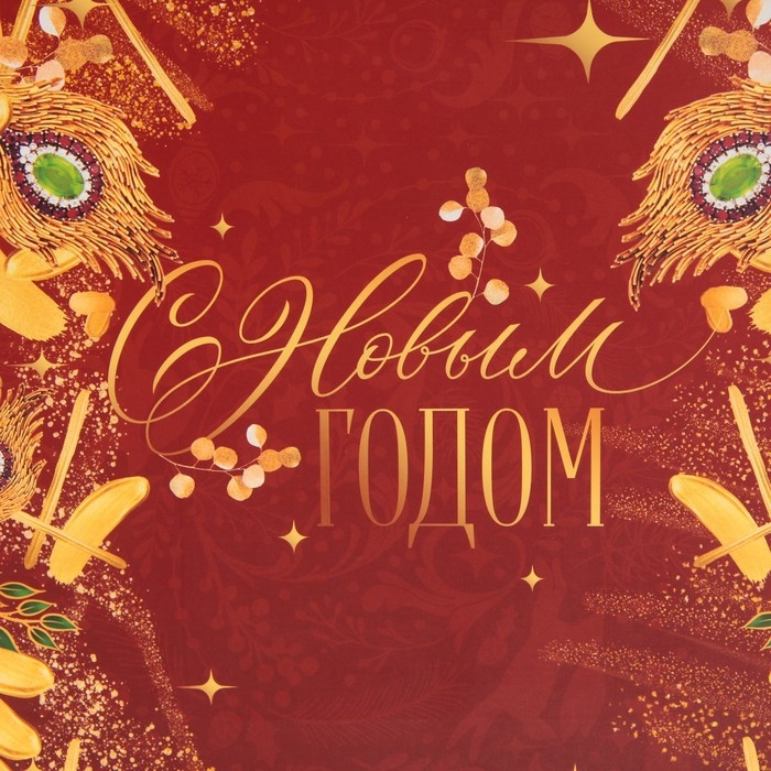 Пакет подарочный новогодний ламинированный &laquo;Жар-птица&raquo;, ML 23 х 27 х 11,5 см, Новый год