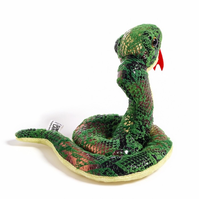 Мягкая игрушка &laquo;Змея&raquo;, 15 см, цвет зелёный