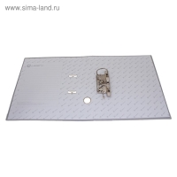 Папка-регистратор А4, 50 мм, Calligrata, ПВХ, тиснение "лен", металлическая окантовка, карман на корешок, собранная, серая, микс Папка-регистратор А4, 50 мм, Calligrata, ПВХ, тиснение "лен", металлическая окантовка, карман на корешок, собранная, серая, микс