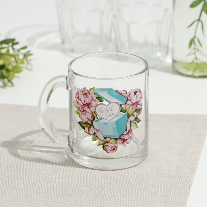 Кружка стеклянная &laquo;Чайная. Модные штучки&raquo;, 320 мл