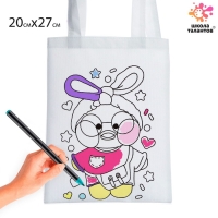 Сумка-Шоппер, раскраска &laquo;Уточка&raquo; 20 &times; 27 см