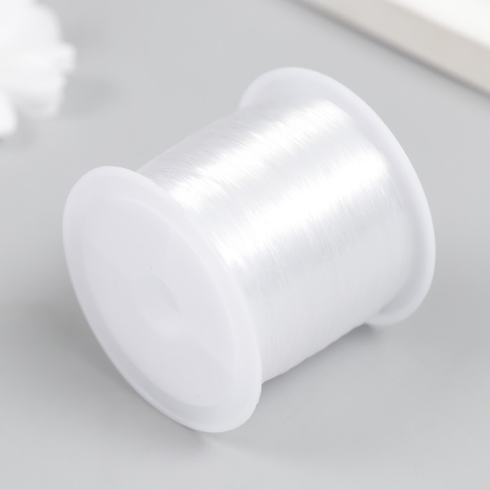 Леска для бисера 0,3 мм 100 м, белый Леска для бисера 0,3 мм 100 м, белый