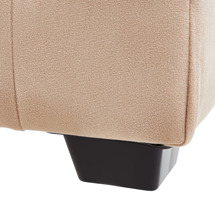 Пуф Кусен, 300х300х400, Бежевый велюр