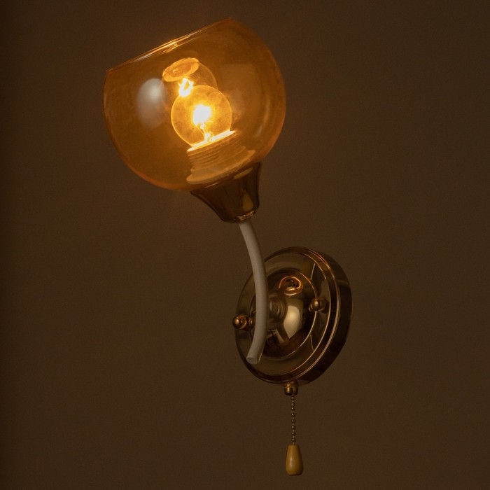 Бра Бра "Барбара" 1х60Вт Е27 Белый, золото 20х12х28см