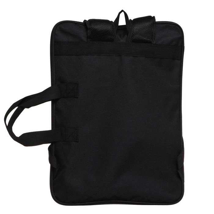 Папка для чертежей и рисунков А3, 500 х 360 х 20 мм, (рюкзак) с ручками, текстиль, deVENTE