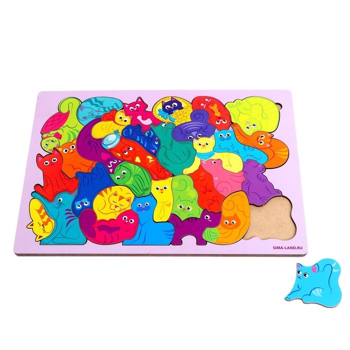 Головоломка «Найди фрагмент», котята Головоломка «Найди фрагмент», котята