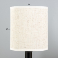 Настольная лампа "Мирабель" E27 40Вт черный 16х16х36,5 см RISALUX