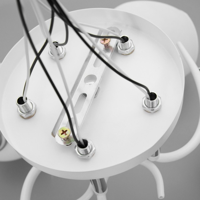 Люстра "Ава" 5хЕ27 40Вт бело-хромовый 58х58х27 см BayerLux