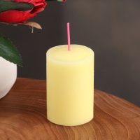 Набор свечей-столбиков 2 шт, 4х6 см, ваниль