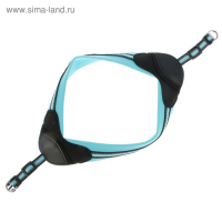 Шлейка супермягкая со светоотражающей прошивкой, обхват 48-54 см, голубая Шлейка супермягкая со светоотражающей прошивкой, обхват 48-54 см, голубая