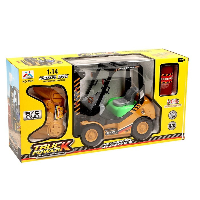 Машина радиоуправляемая «Погрузчик», работает от аккумулятора, свет Машина радиоуправляемая «Погрузчик», работает от аккумулятора, свет