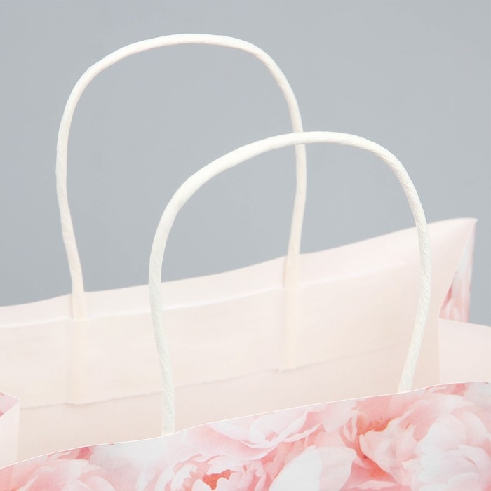 Пакет подарочный, упаковка, &laquo;Цветы&raquo;, 22 х 22 х 11 см