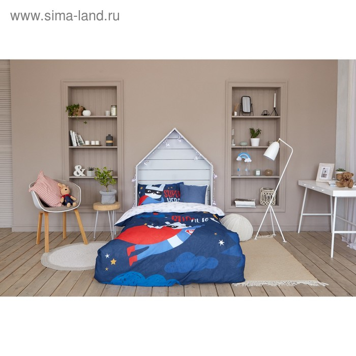 Постельное бельё &laquo;Этель&raquo; 1.5 сп Super hero 143*215 см, 150*214 см, 50*70 см -1 шт,100% хл, бязь