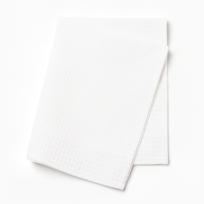 Полотенце Этель 50х60+/- 3 см, цв.белый 100% хл, вафля 240 г/м2 Полотенце Этель 50х60+/- 3 см, цв.белый 100% хл, вафля 240 г/м2