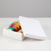 Коробка картонная без окна, белый, 21 х 15 х 5 см, набор 5 шт Коробка картонная без окна, белый, 21 х 15 х 5 см, набор 5 шт