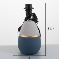 Лампа настольная 16199/1 E14 40Вт сине-серый 17х17х28 см