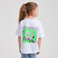 Футболка детская MINAKU Future, цвет белый, рост 116 Футболка детская MINAKU Future, цвет белый, рост 116