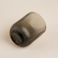 Набор стаканов стеклянный SL Home &laquo;Модерн&raquo;, 260 мл, 7,5&times;9,5 см, цвет графитовый