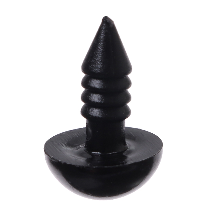 Глаза винтовые с заглушками, набор 40 шт., размер 1 шт. &mdash; 1 см, цвет чёрный