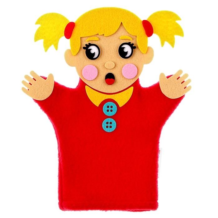 Пальчиковый театр кукла на руку &laquo;Девочка&raquo;