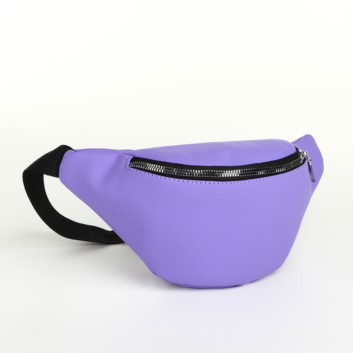 Сумка поясная на молнии, цвет сиреневый Сумка поясная на молнии, цвет сиреневый