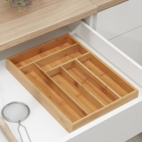 Лоток для столовых приборов Доляна &laquo;Бамбуковый лес&raquo;, 37&times;26&times;4 см, 6 ячеек