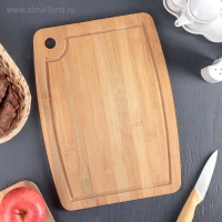 Доска разделочная из бамбука Доляна &laquo;Богатство леса&raquo;, 33&times;24 см