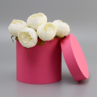 Шляпная коробка розовая, 18 х 18 см Шляпная коробка розовая, 18 х 18 см