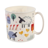 Набор посуды с декором: тарелка D215 мм, миска D130 мм, кружка 280 мл Набор посуды с декором: тарелка D215 мм, миска D130 мм, кружка 280 мл