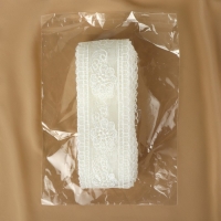 Кружево на сетке, 50 мм &times; 11 &plusmn; 1 м, цвет айвори