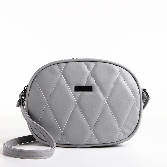 Сумка женская кросс-боди на молнии, цвет серый Сумка женская кросс-боди на молнии, цвет серый