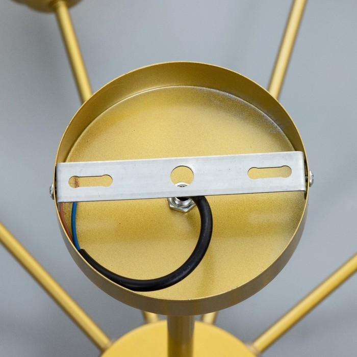 Люстра "Мурано" 12хЕ27 60Вт золото дымчатый 105х105х35см BayerLux