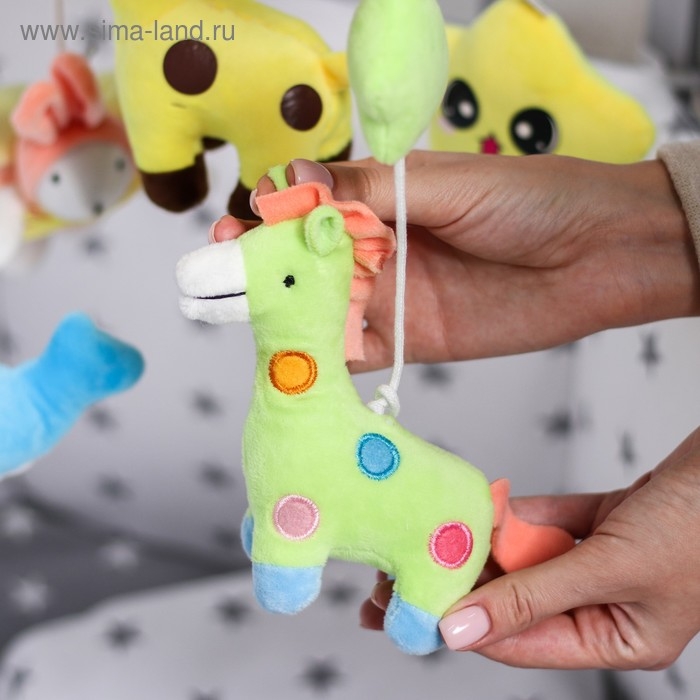 Мобиль музыкальный на кроватку &laquo;Совушка 1&raquo;, работает от батареек