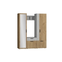 Прихожая Прайм-1, 1650х374х2020, Дуб крафт золотой/Бетонный камень