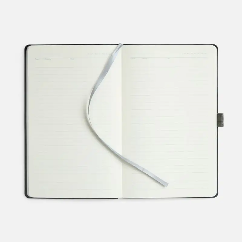 Ежедневник Lungo, недатированный, серый